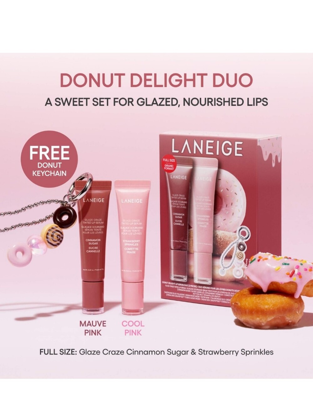 PRICE FIRM✨️Laneige Glaze Craze Donut Set✨️